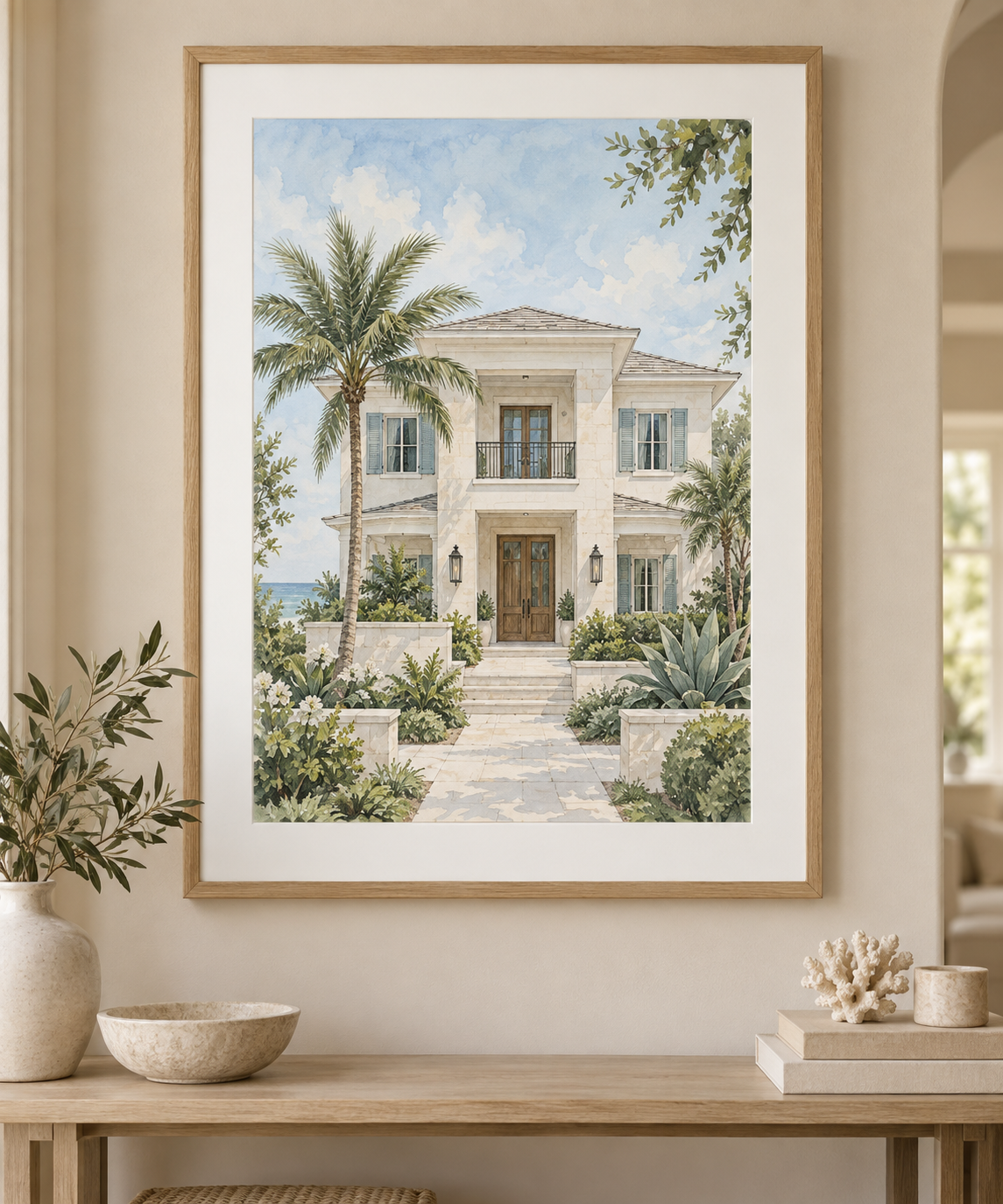 Digital concept mockup of a fictional home